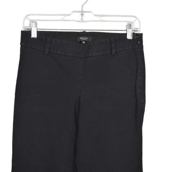 Aritzia Babaton Black Bi Stretch Ellis Low Rise Slim Leg  Ankle Size 4 - Picture 3 of 10